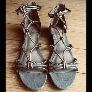 Gold Strappy Sandals - Aldo